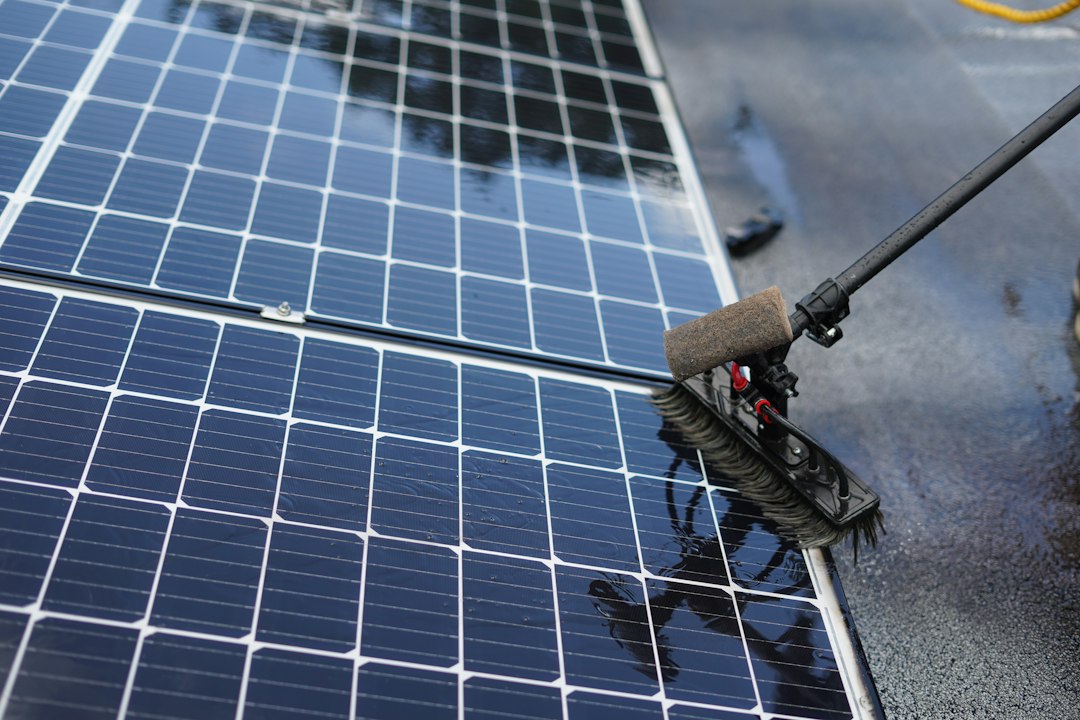 Nettoyage de panneaux solaires